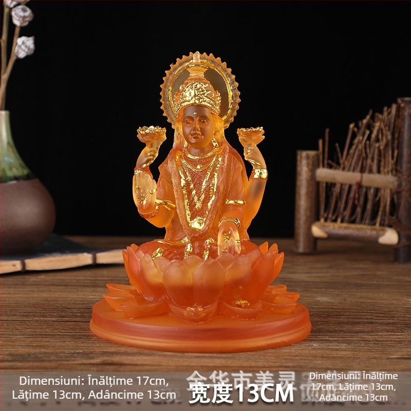 Statuetă din rășină a zeiței Saraswati pentru decor de casă