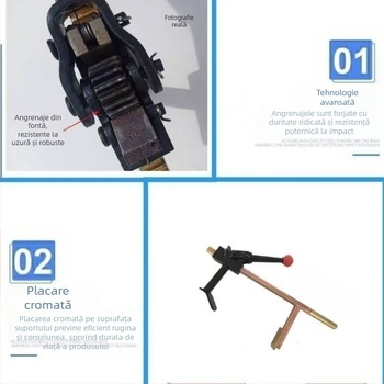 Kit manual de demontare a anvelopelor pentru motocicletă — Dragon Clamp, clemă pentru anvelope, presiune pe anvelopă, extractor pentru anvelope