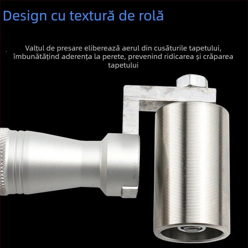 Rolă pentru tapet din oțel inoxidabil, cu rulmenți