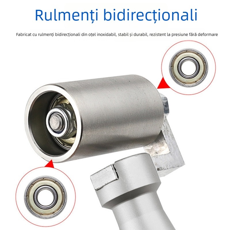 Rolă pentru tapet din oțel inoxidabil, cu rulmenți