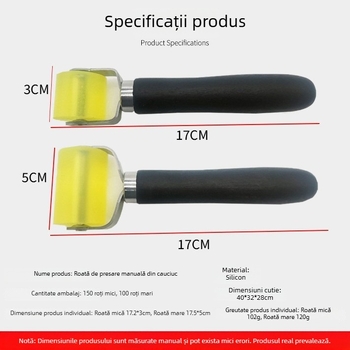 Role auto pentru izolare fonică: presare și netezire a adezivului în timpul instalării foliei/tapetului și a materialelor din piele; rolă manuală