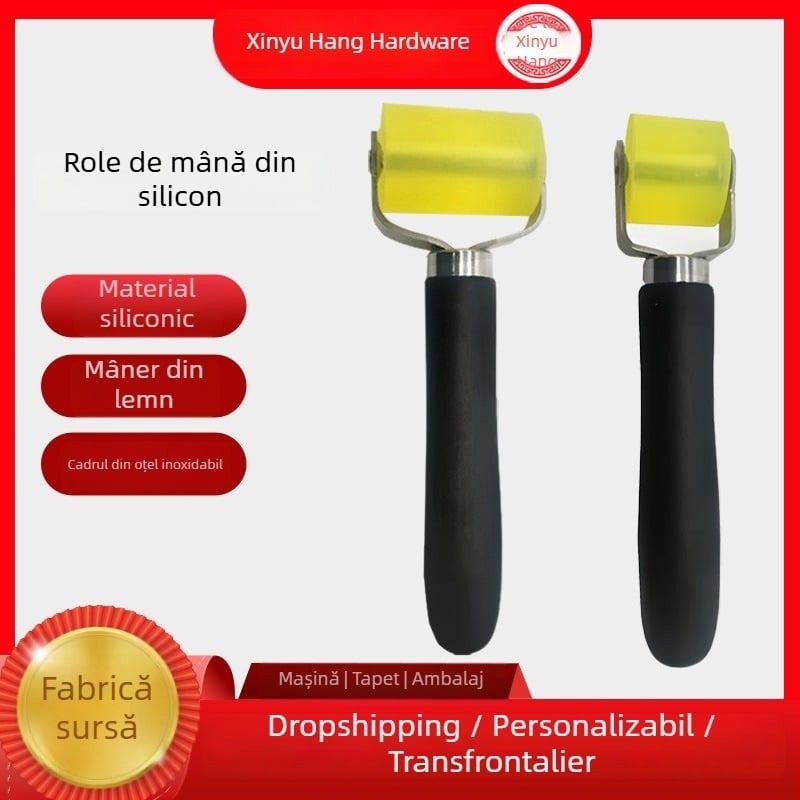 Role auto pentru izolare fonică: presare și netezire a adezivului în timpul instalării foliei/tapetului și a materialelor din piele; rolă manuală