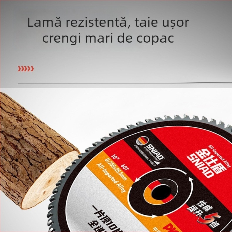 Lama circulară pentru mașina de tuns gazon pe benzină – dinți 40/60/80, disc din aliaj universal