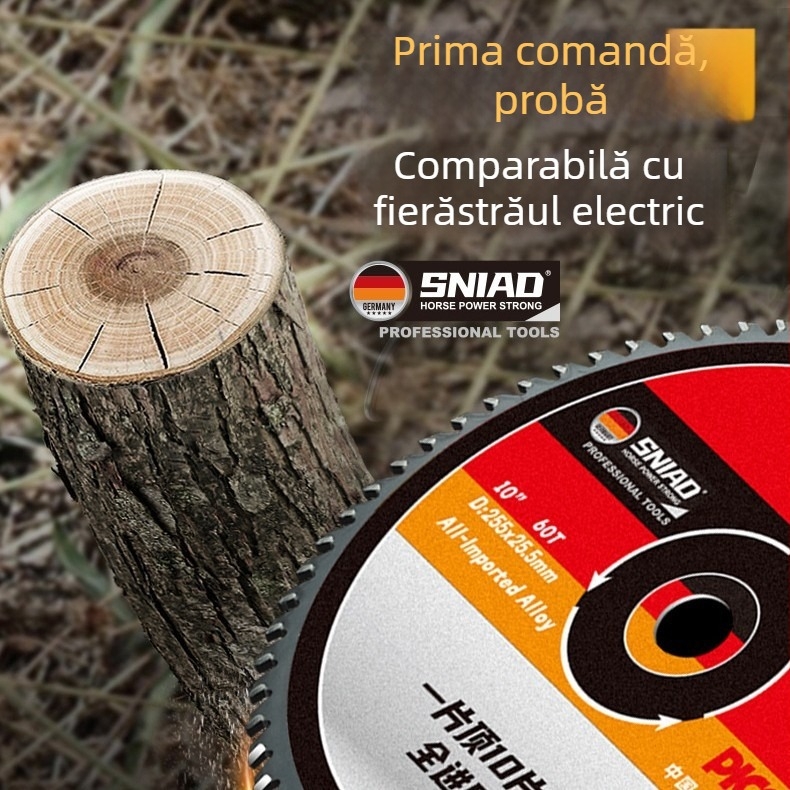 Lama circulară pentru mașina de tuns gazon pe benzină – dinți 40/60/80, disc din aliaj universal