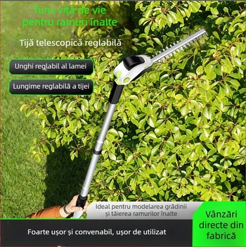 Unealtă de grădină fără fir, 3 în 1: tăietor pentru gard viu, tăietor pentru arbuști și tăierea ierbii