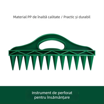 Unealtă pentru distanțierea semințelor și perforare rapidă pentru semănat în grădină
