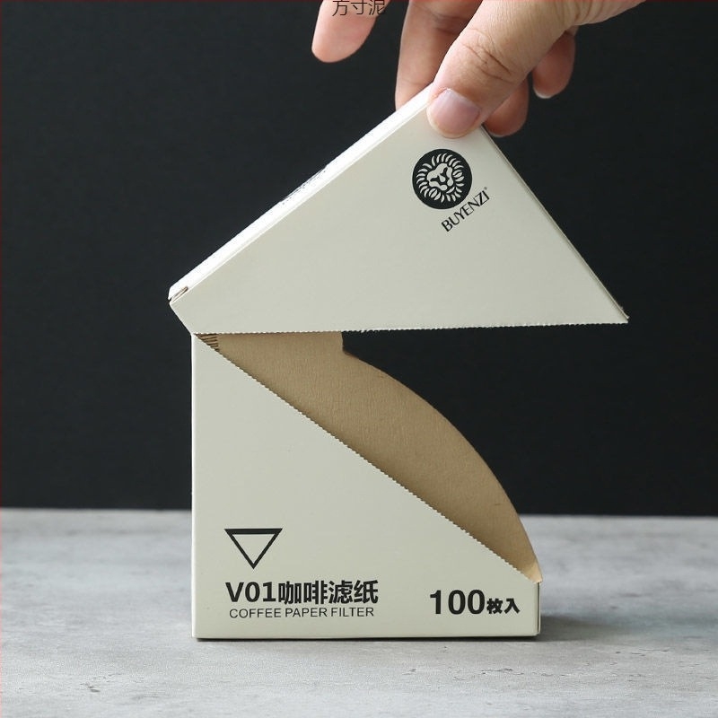 Filtru de cafea V60, conic, hârtie de filtrare pentru cafea la filtru, 100 bucăți, alb, fără miros, tip 02