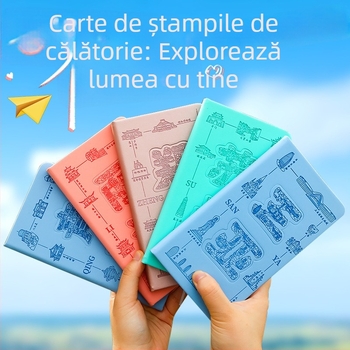 Jurnal de ștampilare a obiectivelor turistice din Sanya, design decupat, stil național 2024