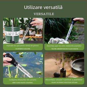 Bază portabilă de absorbție a apei pentru tava ghiveciului, cu pipetă mare pentru gestionarea apei
