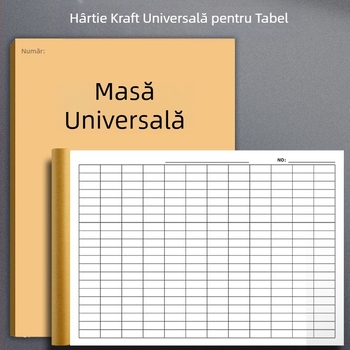 Caiet cu formulare goale pe hârtie kraft, gros, pentru contabilitate