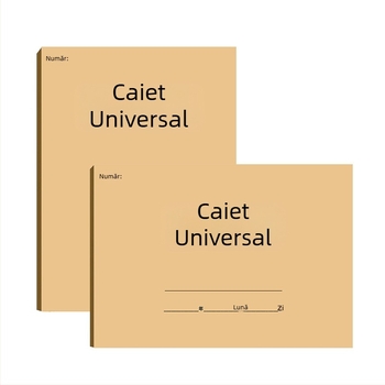 Caiet cu formulare goale pe hârtie kraft, gros, pentru contabilitate