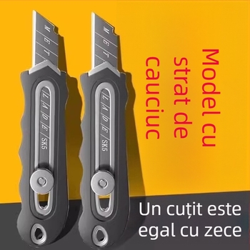 Cuțit universal din oțel inoxidabil cu lamă din wolfram pentru tăierea tapetelor, suport