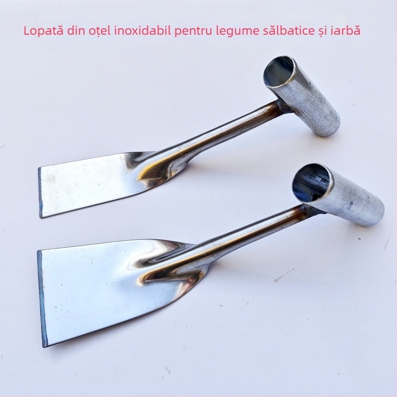 Lopată pentru transplantarea florilor și a răsadurilor, lopată din oțel inoxidabil pentru grădină, unealtă de săpat pentru legume sălbatice
