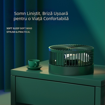 Ventilator de birou pliabil telescopic cu USB – pentru casă, birou și exterior