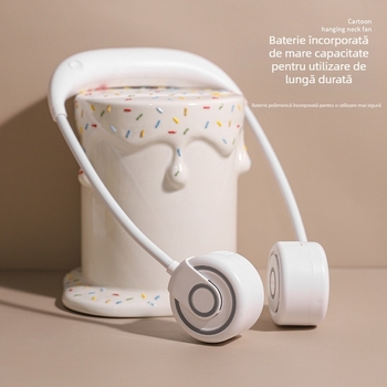 Ventilator fără lame pentru gât, USB portabil, cu prindere la gât, aromaterapie