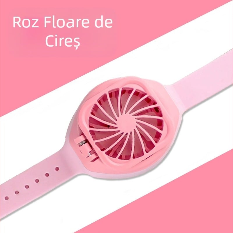 Ventilator de încheietură în formă de ceas, USB reîncărcabil, pentru exterior, jucărie pentru copii