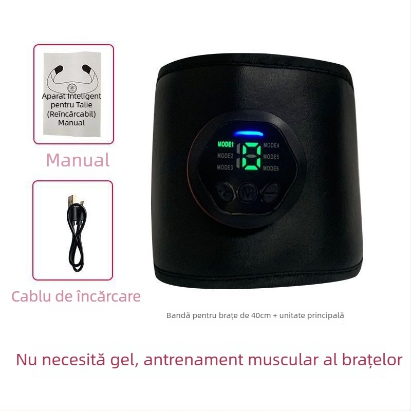 Minogi Patch Inteligent pentru Abdomen cu EMS, Dispozitiv de Fitness pentru Antrenament Abdominal, Pliabil