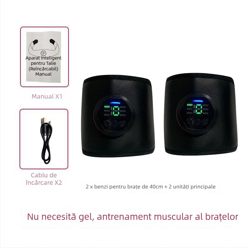 Minogi Patch Inteligent pentru Abdomen cu EMS, Dispozitiv de Fitness pentru Antrenament Abdominal, Pliabil