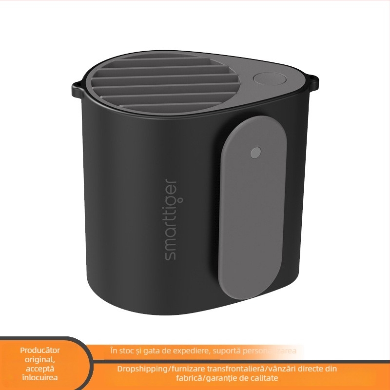Ventilator talie USB reîncărcabil, portabil pentru sporturi în aer liber, flux de aer puternic, poate fi purtat la talie sau la gât