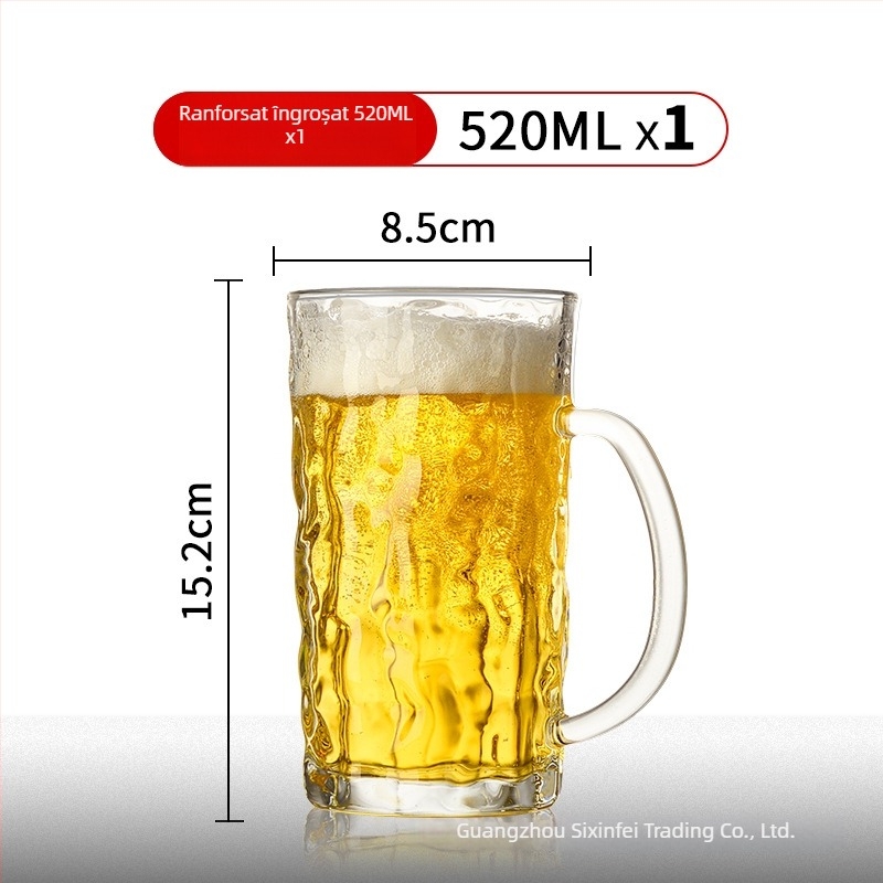 Halbă de bere uriașă cu siglă, capacitate 1000 ml