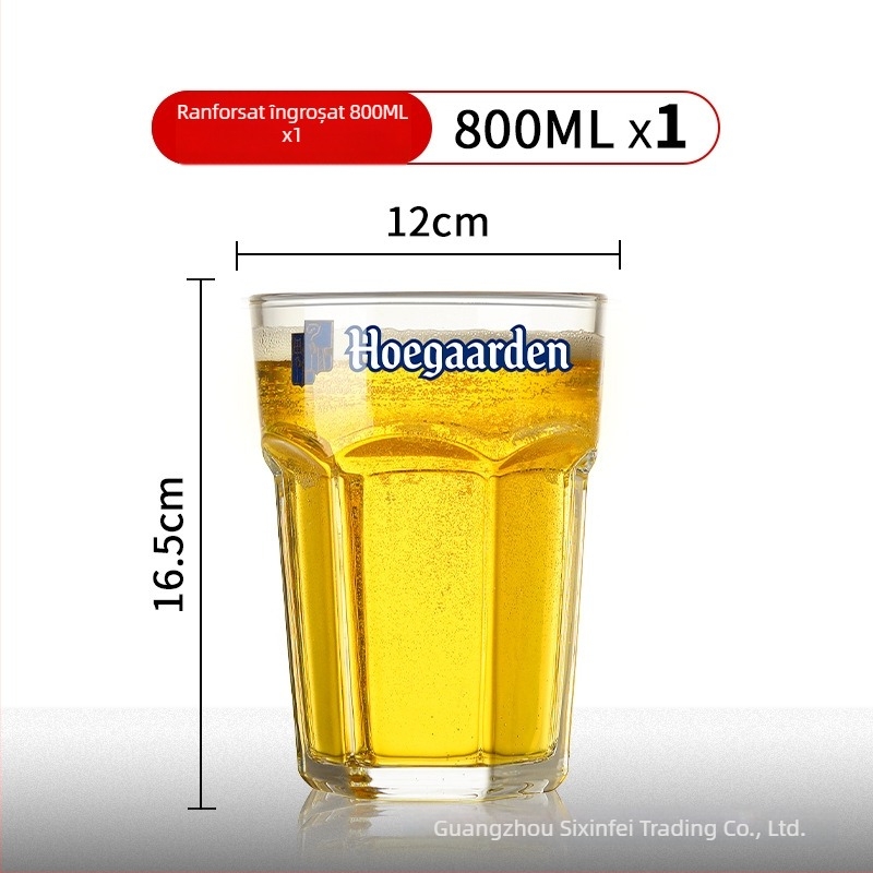 Halbă de bere uriașă cu siglă, capacitate 1000 ml