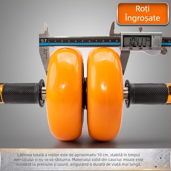 Roata abdominala cu rulment dublu, fără zgomot – pentru bărbați și femei, echipament fitness pentru începători