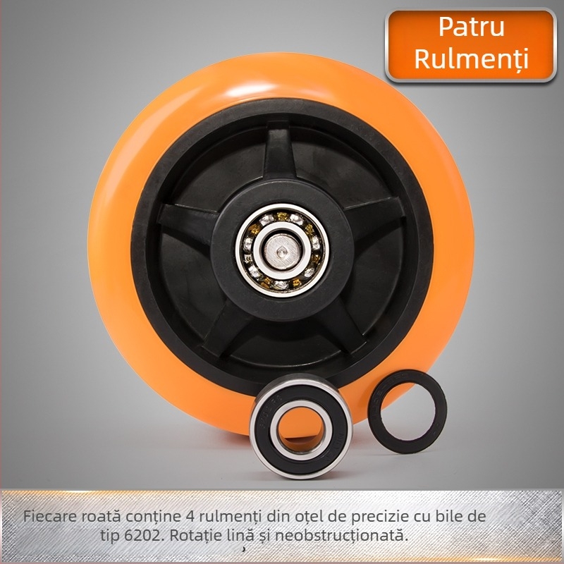 Roata abdominala cu rulment dublu, fără zgomot – pentru bărbați și femei, echipament fitness pentru începători