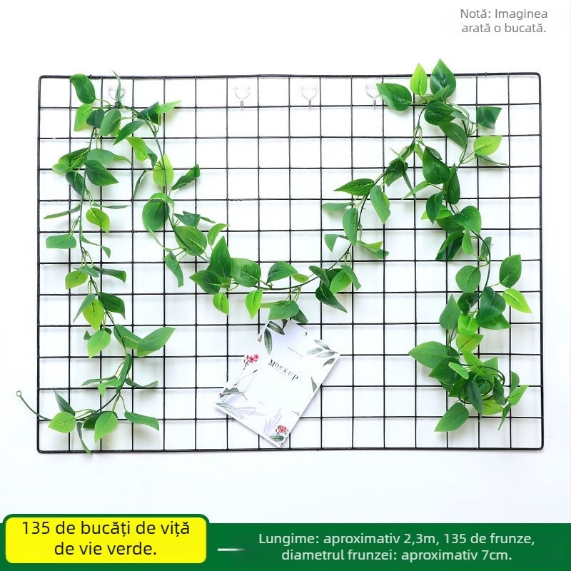Viță de vie artificială verde Pothos pentru decorarea țevilor și tavanului