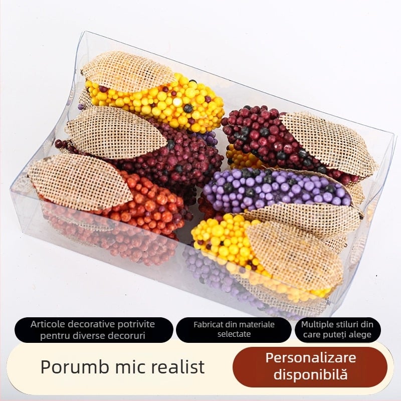 Buchet artificial de porumb mic pentru decor de nunta și casă