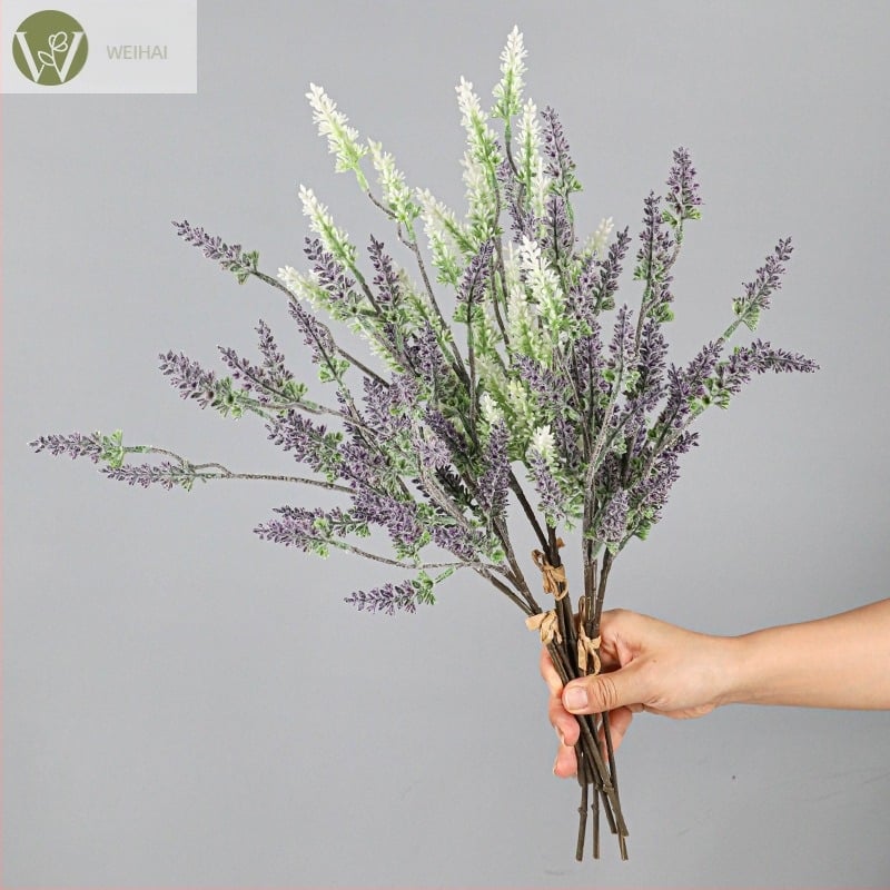 Lavandă artificială pentru nunți, stil Grădina Monet – accesorii foto și aranjamente florale cu flori artificiale pentru decorul casei