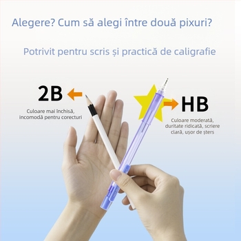 Maxwri Mw-2106 creion mecanic, 0,7 mm, din plastic, culori macaron, ecologic, pentru scriere, birou și studiu