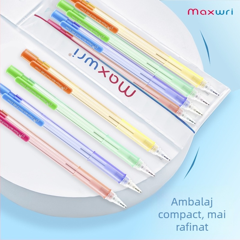 Maxwri Mw-2106 creion mecanic, 0,7 mm, din plastic, culori macaron, ecologic, pentru scriere, birou și studiu
