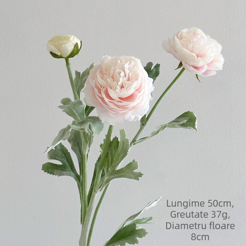 Aranjamente cu flori artificiale lotus și bujor pentru decorarea sufrageriei și a mesei