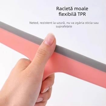 Curățător dublu față din silicon pentru geamuri și oglinzi, uz casnic