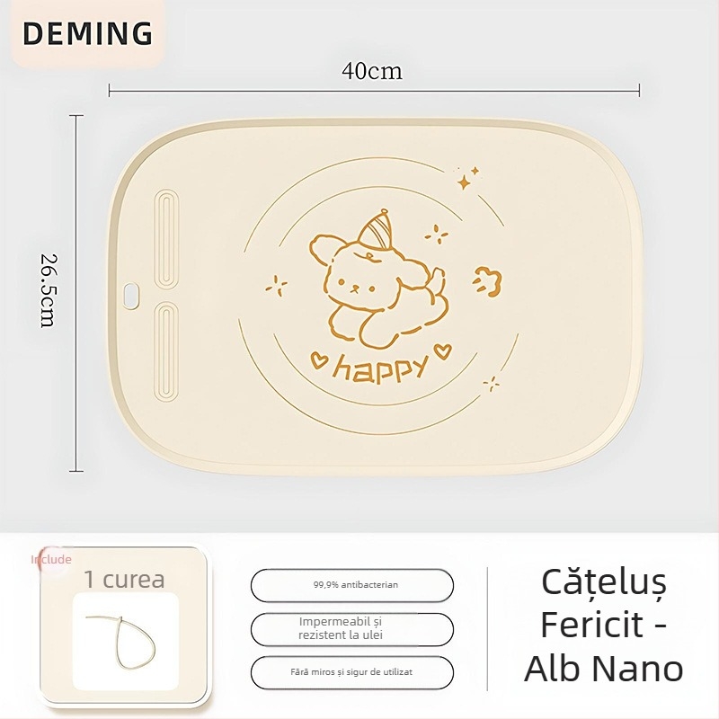 Covoraș din silicon pentru frământat și întins aluat, gros, de calitate alimentară, pentru coacere acasă
