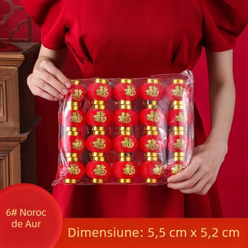 Cuplu de felinare pentru ușa de intrare cu simbol norocos pentru Anul Calului, decor de Anul Nou 2026, ornament de balcon