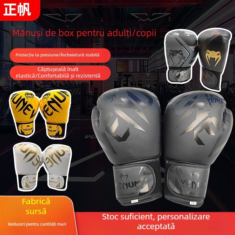 Mănuși de box PU pentru adulți și copii, echipament Sanda, echipament de protecție pentru box, echipament Taekwondo