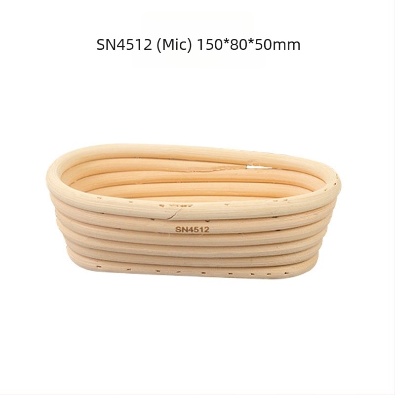 Sanneng coș de fermentare pentru pâine, rotund și oval, din răchită, pentru pâine europeană SN4510/11/12/13/14/15