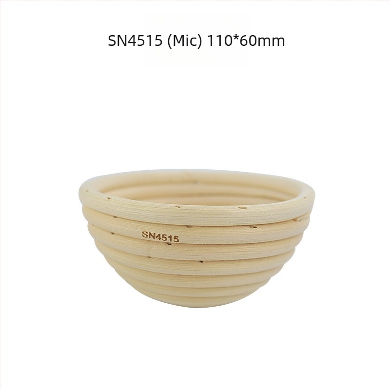 Sanneng coș de fermentare pentru pâine, rotund și oval, din răchită, pentru pâine europeană SN4510/11/12/13/14/15