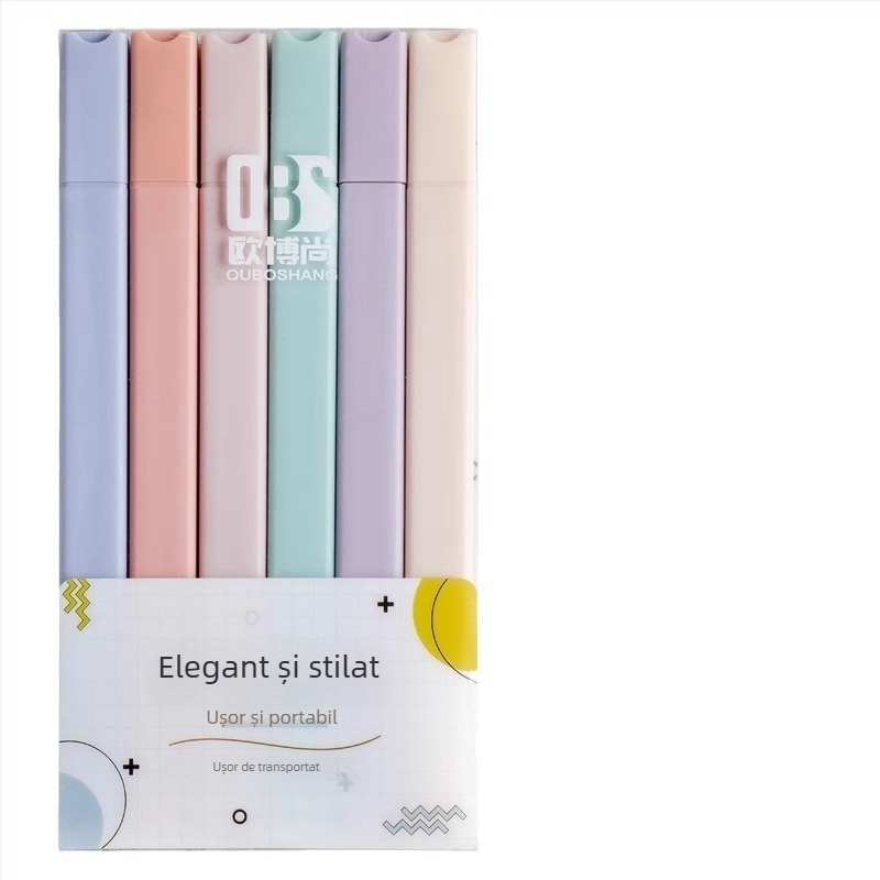 Marker dublu vârf, prietenos cu ochii, pentru elevi, evidențiere colorată, notițe și jurnal, cu capacitate mare, design atractiv.