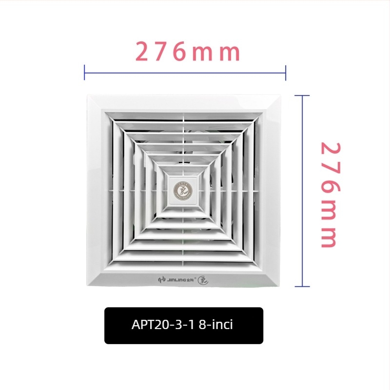 Ventilator de evacuare montat pe tavan pentru toaletă, bucătărie și baie – Apt20-3-1