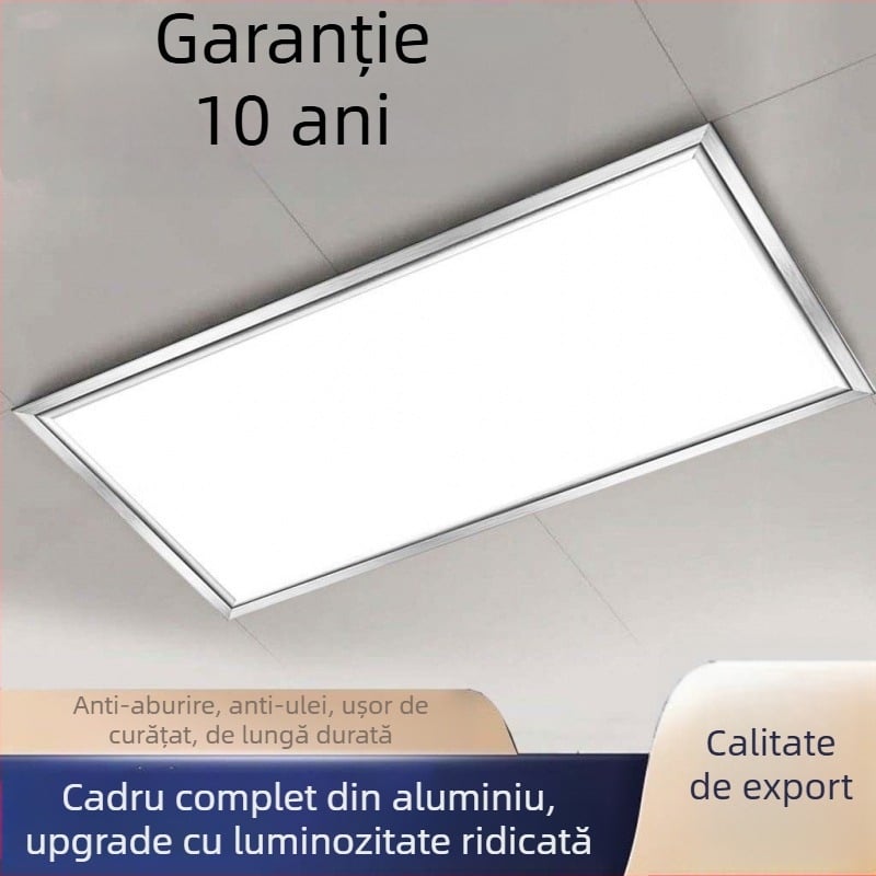 Lumină LED încastrată în plafon, pentru bucătărie și baie, panou plat integrat 600×300 mm