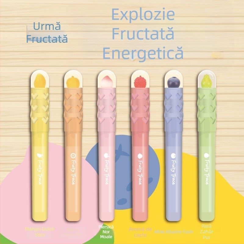 Marker de evidențiere cu aromă de fructe, vârf moale, marker colorat pentru jurnal