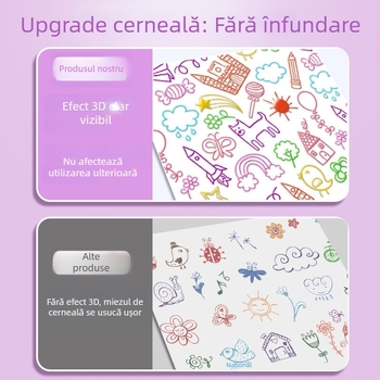 Marker 3D Jelly pentru evidențiere, pentru copii, contur color bi-color