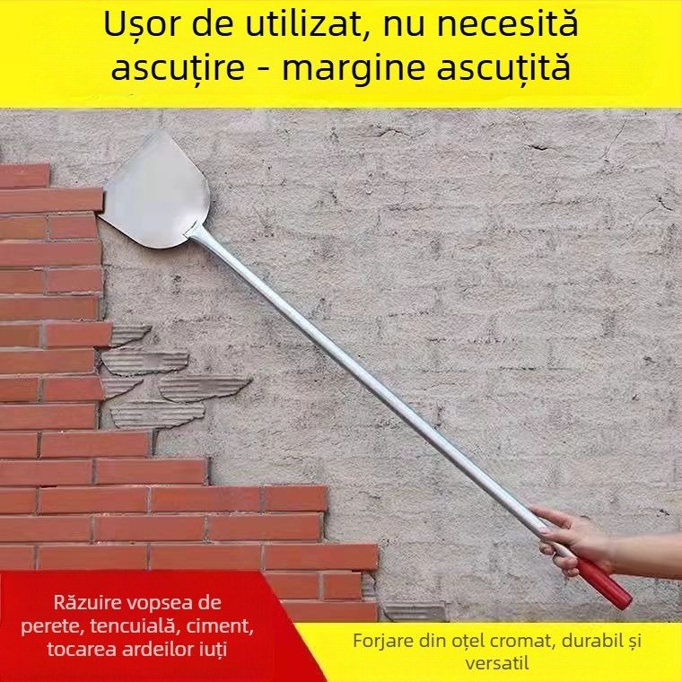 Unealtă multifuncțională pentru curățarea podelelor și pereților: racletă pentru suprafețe, racletă pentru gheață, lopată de zăpadă, cuțit pentru ardei, racletă pentru pereți