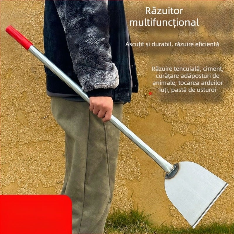 Unealtă multifuncțională pentru curățarea podelelor și pereților: racletă pentru suprafețe, racletă pentru gheață, lopată de zăpadă, cuțit pentru ardei, racletă pentru pereți