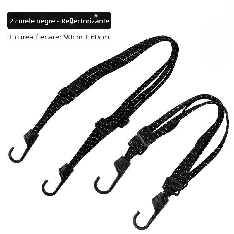 Curele elastice din nylon pentru ancorarea motocicletelor și vehiculelor electrice; fixare pentru cască pe bancheta din spate și bagaje