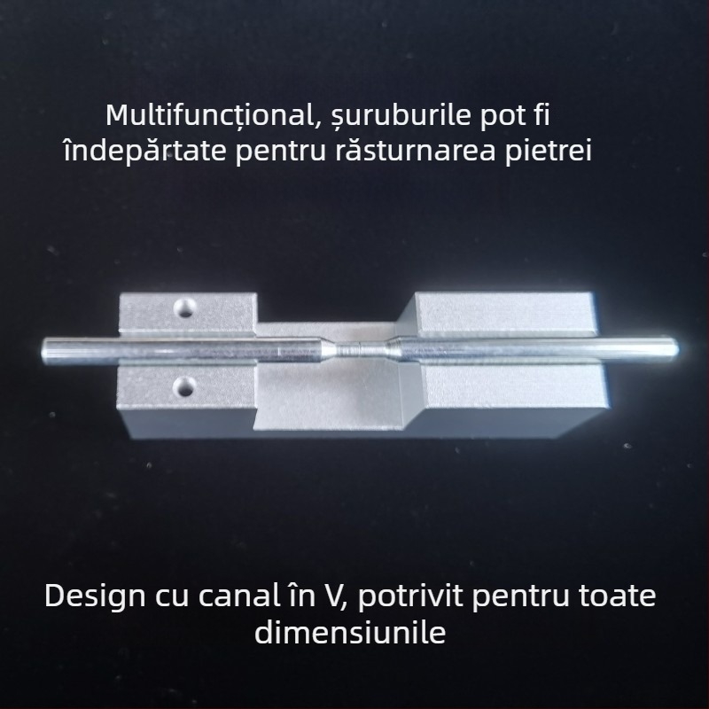 Instrument de aliniere și atașare pentru prelucrarea pietrelor prețioase, cu placă superioară nivelatoare și suport orizontal