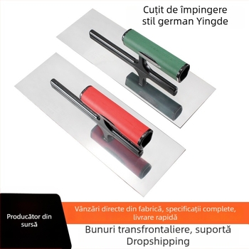 Yinghe mistrie push knife pentru tencuit și nivelare, unealtă pentru plăci, oțel inox, bază din oțel de carbon, 250/300 mm