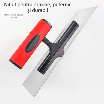 Yinghe mistrie push knife pentru tencuit și nivelare, unealtă pentru plăci, oțel inox, bază din oțel de carbon, 250/300 mm